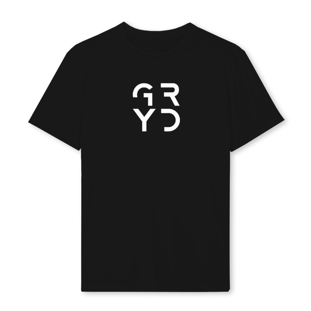 BLACKTEESTACKED Black Regular Tee.