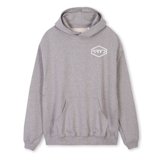 GREYHOODIE Grey Marl Regular Hoodie.