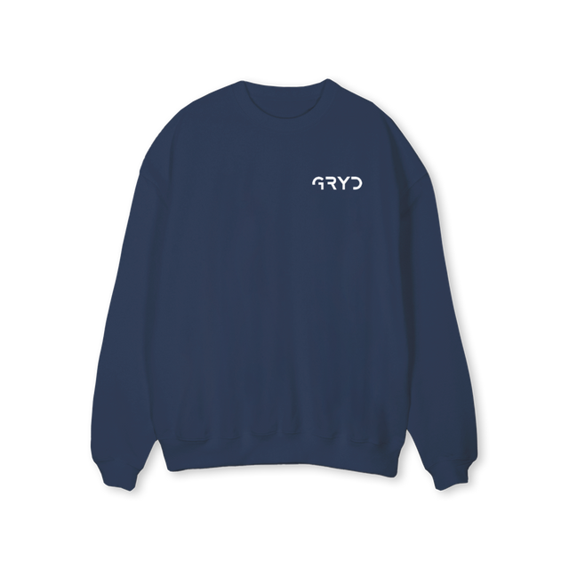NAVYSWEATSHIRT Navy Blue Regular Crewneck Sweater.