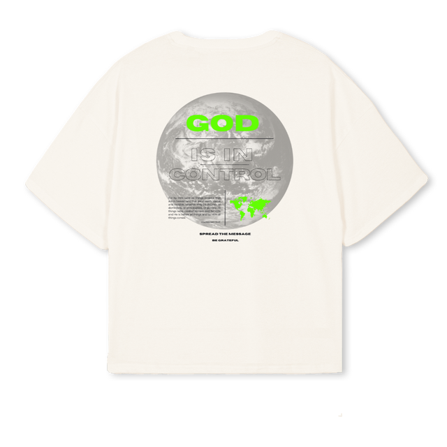 BOXTEE GIC  Vintage White Oversized Boxy Tee.