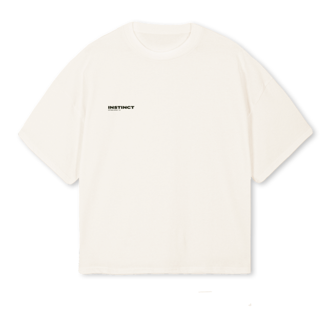 SECOND NATURE  Vintage White Oversized Boxy Tee.