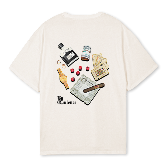 CASINO OT  Vintage White Oversized Tee.