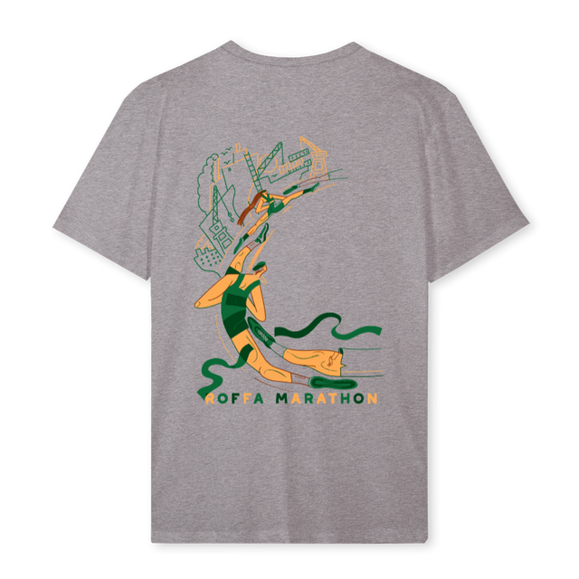 ROOFFFF Grey Marl Regular Tee.