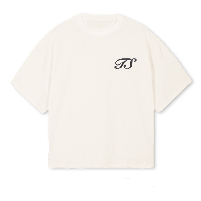 TSFLOWERTEE Vintage White Oversized Boxy Tee.