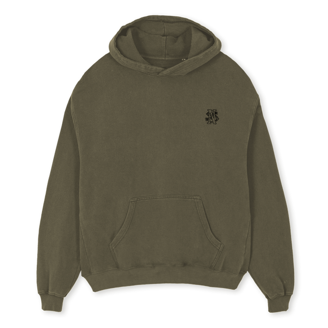 CALLOUTHOODIE Vintage Olive Oversized Hoodie.