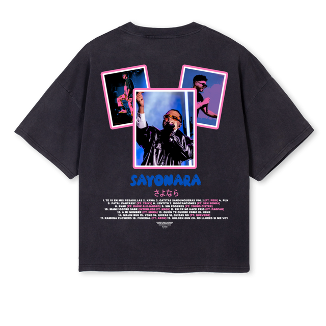 ALVARO Vintage Black Oversized Boxy Tee.