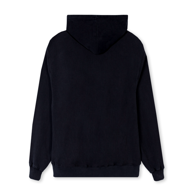 PULLOVER PLAIN Black Regular Hoodie.