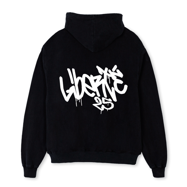 LIBERTETAG Black Oversized Hoodie.