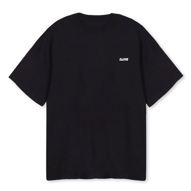 FIVE TO NINE BS Black Oversized Tee.