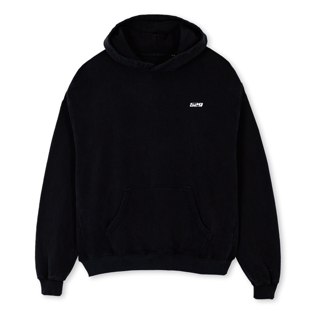 FIVE TO NINE BH Black Oversized Hoodie.