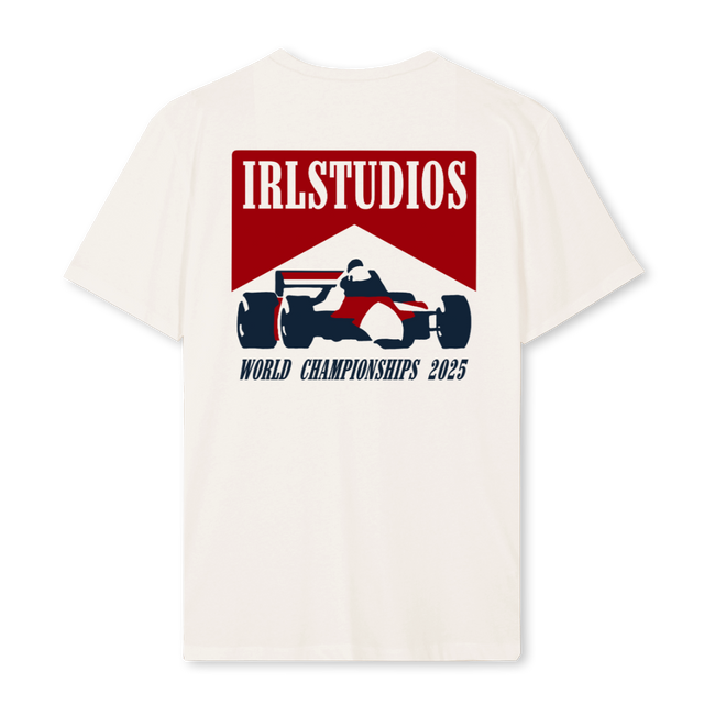 IRLRACINGTEAM Vintage White Regular Tee.
