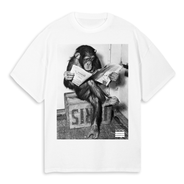 ONEMONKEY White Oversized Tee.