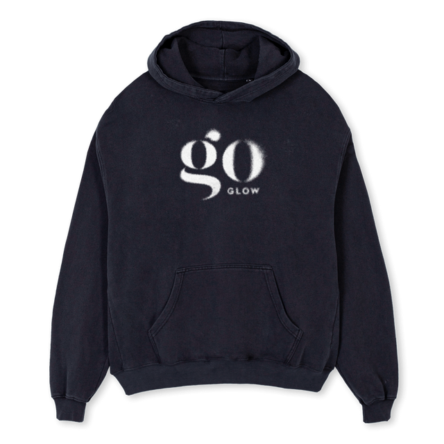 GGHOODIE Vintage Black Oversized Hoodie.