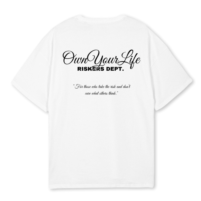 RISKER RWVV White Oversized Tee.