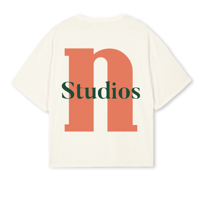 SAMPLING Cream Oversized Boxy Tee.