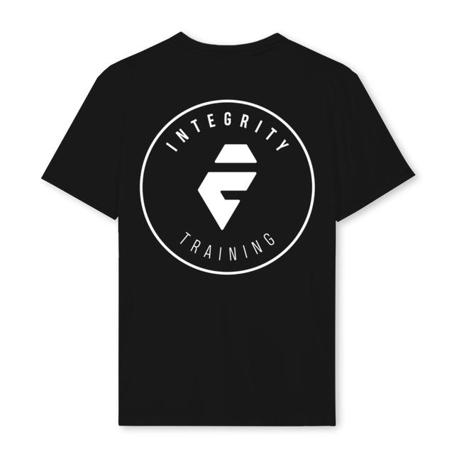 INTEGRITY Black Regular Tee.