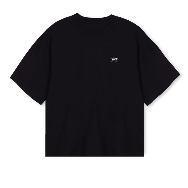 WCKD WL BTV Black Oversized Boxy Tee.