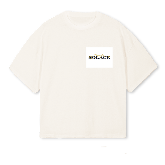 SOLACEROYALTEE Vintage White Oversized Boxy Tee.