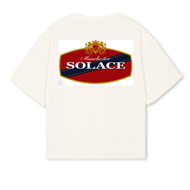 SOLACEROYALTEE Vintage White Oversized Boxy Tee.