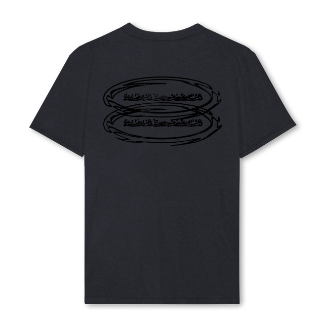AURABASIC Vintage Black Regular Tee.
