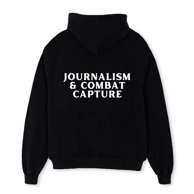 DRAGONFFS Black Oversized Hoodie.