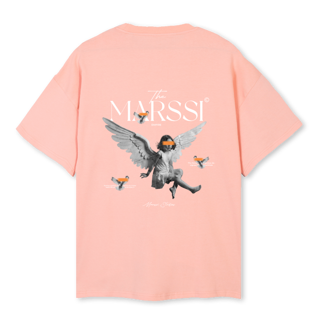 MARSSIEMPIRE Pink Clay Oversized Tee.