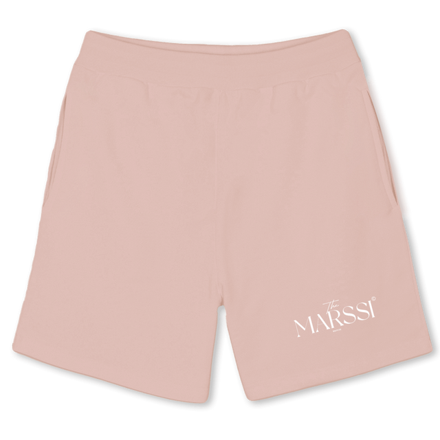 MSEMPIRE Pink Clay Relaxed Sweatshorts.