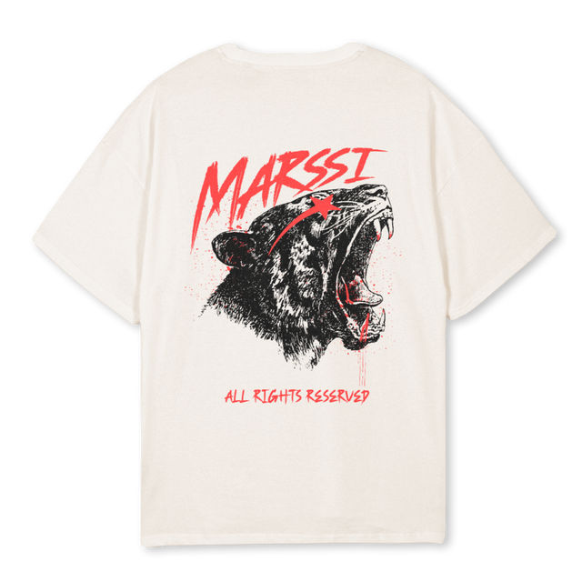 MSTIGER Vintage White Oversized Tee.