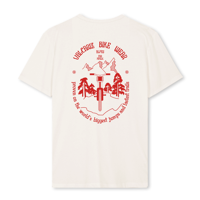 VINTAGEWHITEREDTWO Vintage White Regular Tee.