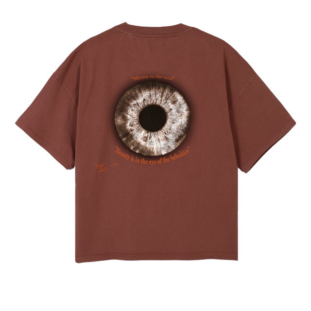 VISIONARYTEE Vintage Brown Oversized Boxy Tee.