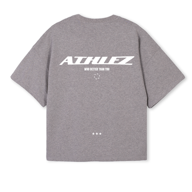DAILYCOTTONGREY Grey Marl Oversized Boxy Tee.