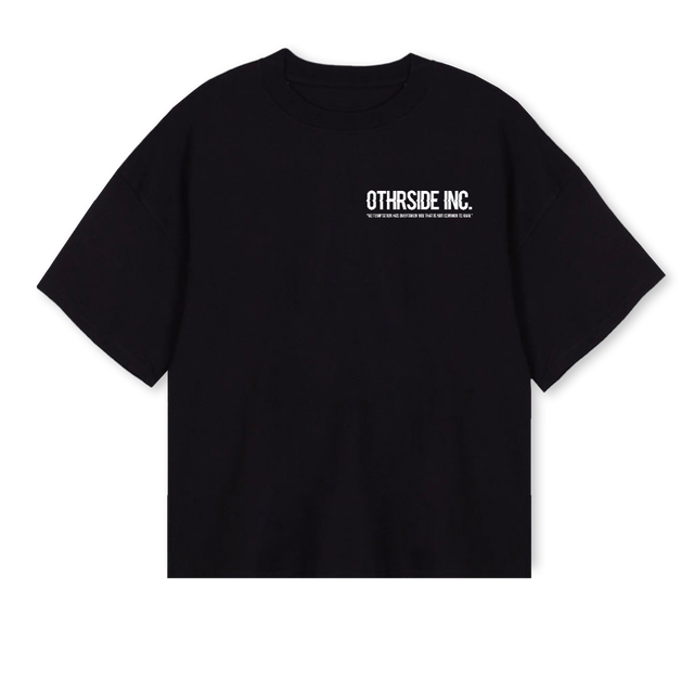 OSINCTWO Black Oversized Boxy Tee.