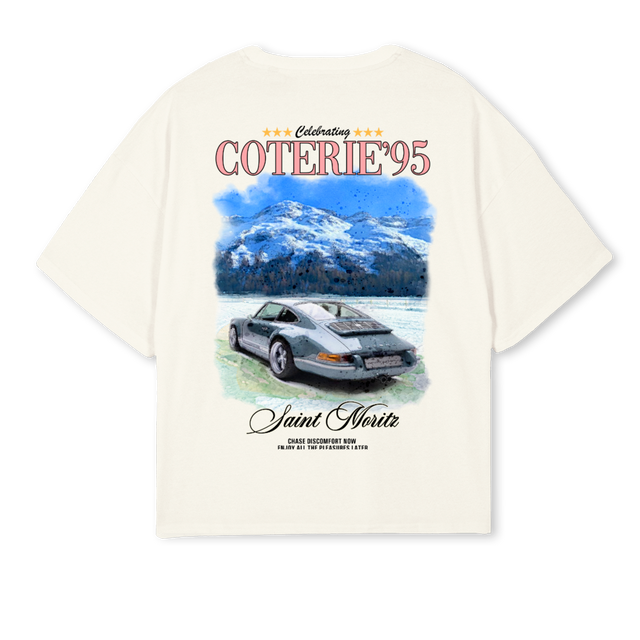 COT Cream Oversized Boxy Tee.