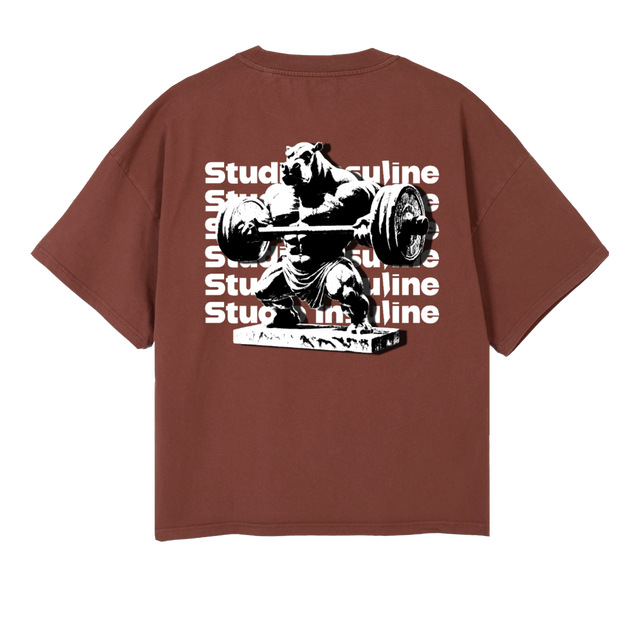 HYPOSSIBLE Vintage Brown Oversized Boxy Tee.