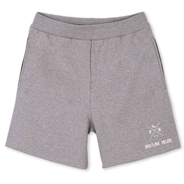 SUMMERTWOFIVE Grey Marl Relaxed Sweatshorts.