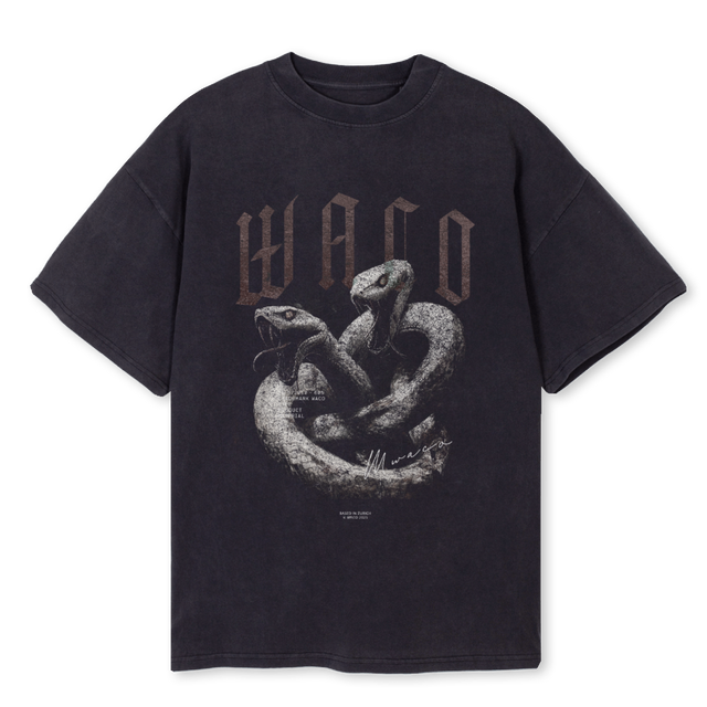 CRAWLING IN DARKNESS Vintage Black Oversized Tee.