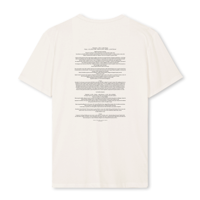 RECETTE TROIS Vintage White Regular Tee.