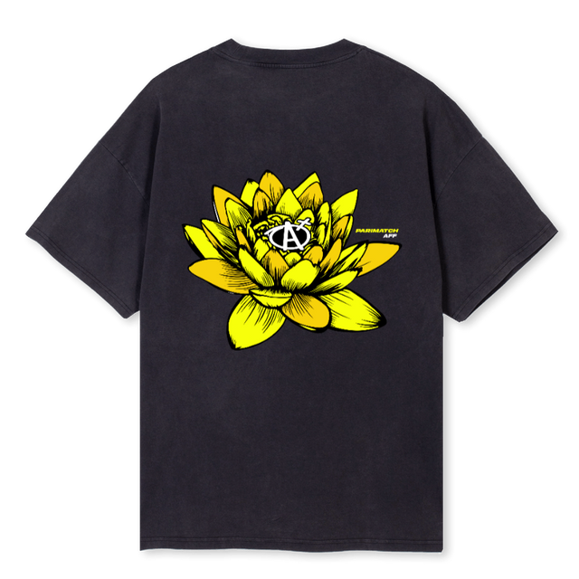 APMLOTOSTSHIRTVB Vintage Black Oversized Tee.