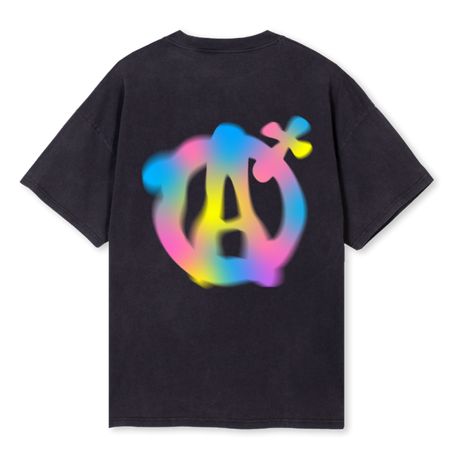 AGNOSTICSPRINGTSVB Vintage Black Oversized Tee.