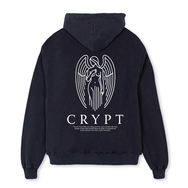 GOTHIK  Vintage Black Oversized Hoodie.