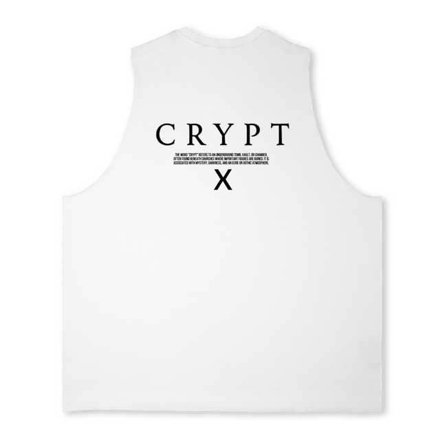 FITNESS Bright white Oversized Vest.