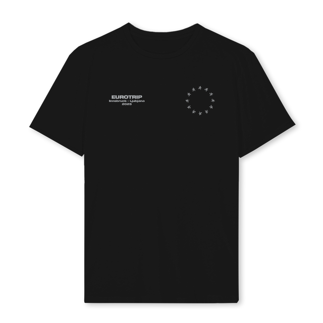 CHECK  Black Regular Tee.