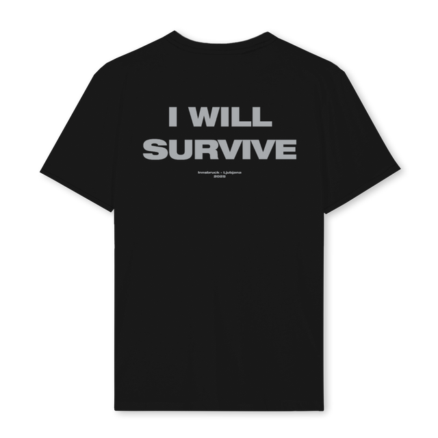 CHECK  Black Regular Tee.
