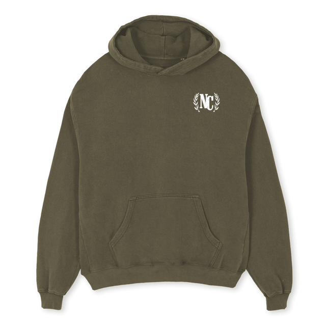 CDSWEATONE Vintage Olive Oversized Hoodie.