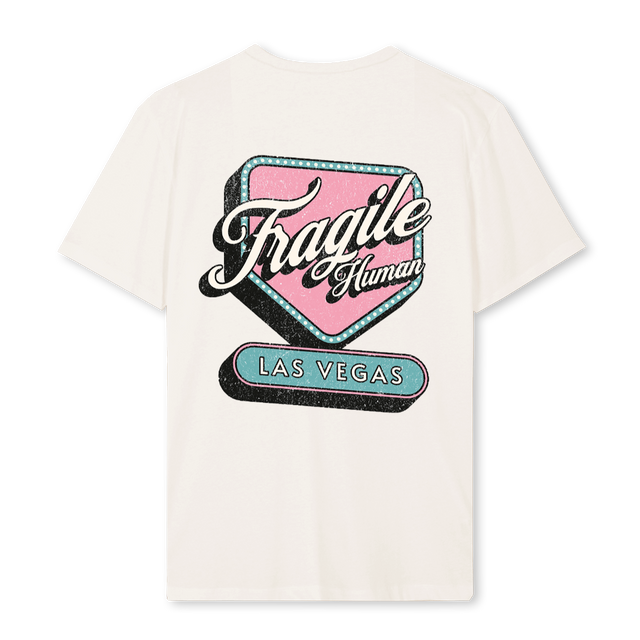 FRGL VNT VEGAS Vintage White Regular Tee.