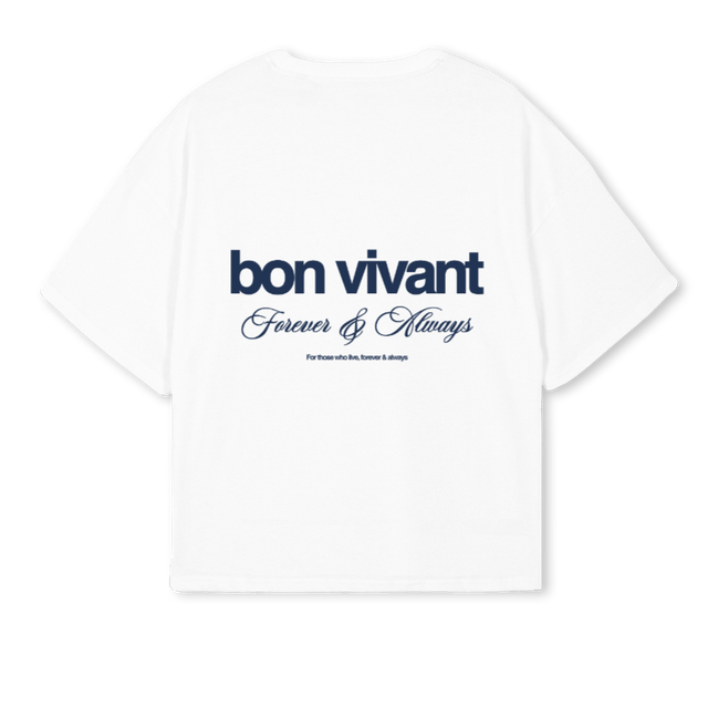 BVGFA BOXY White Oversized Boxy Tee.