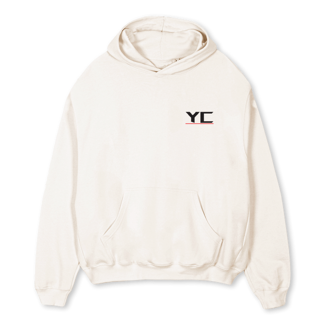 WHYCHAOSWEISS Vintage White Oversized Hoodie.