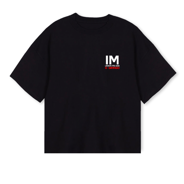 MARIANNEBLACK Black Oversized Boxy Tee.