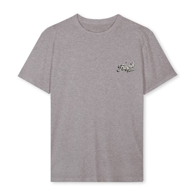 FRGL VNTG LOG Grey Marl Regular Tee.