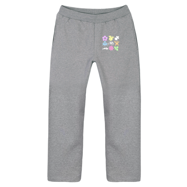AGAACOLLECTORSPANTS Grey Marl Straight-Leg Relaxed Sweatpants.